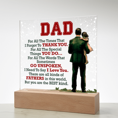 Thank You Dad - Acrylic Square